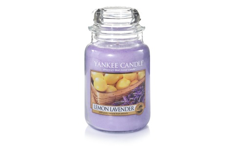Yankee Candle, Yankee Candle Zitrone Lavendel L (Large) - 623g, Yankee Candle Duftkerze »Lemon Lavender«