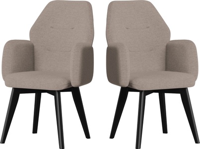 PREMIUM COLLECTION BY HOME AFFAIRE, Premium collection by Home affaire Armlehnstuhl »Madison«, 1 St., Strukturstoff-Struktur fein, Mit verschiedenen Gestellen erhältlich, 