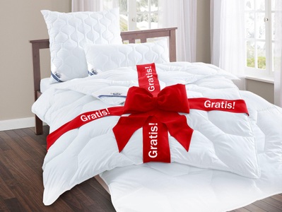 Beco Microfaserbettdecke »2 für 1«, warm, Füllung Polyester, Bezug 2. Decke gratis dazu, (1 St.), Bettdecke inklusive 1 Gratis-Decke, in 4 Wärmeklassem, Grösse 135x200