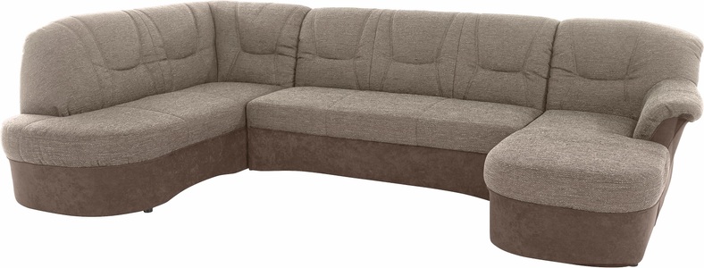 DOMO collection, DOMO collection Wohnlandschaft, DOMO collection Wohnlandschaft »Sarafina U-Form«, wahlweise mit Bettfunktion, optional mit Federkern