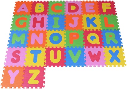 Knorrtoys, knorr® toys Puzzlematte Alphabet, 26 tlg. - bunt, Knorrtoys® Puzzle »Alphabet«, Puzzlematte, Bodenpuzzle