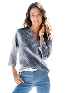 Classic Inspirationen Bluse in angesagtem Minimaldessin