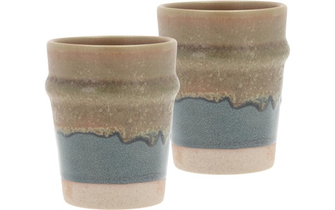 Villa Collection, Villa Collection Kaffeebecher Evig 350 ml, 2 Stück, Blau/Braun, Villa Collection Denmark Tasse »Evig 350 ml, 2 Stück, Blau/Braun«, (2 tlg.)