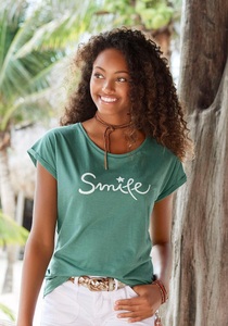 BEACHTIME, Beachtime T-Shirt, Beachtime T-Shirt, mit modischem Frontdruck 