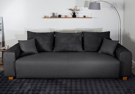 COLLECTION AB Schlafsofa »Yves, Liegefläche (B/T): 142/194 cm«, inkl. Bettfunktion, Bettkasten, Federkern & Zierkissen