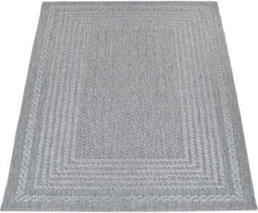 PACO HOME, Paco Home Teppich »Liege 390«, rechteckig, 4 mm Höhe, Flachgewebe, melierte Sisal Optik, mit Bordüre, In- und Outdoor geeignet, Wohnzimmer, Paco Home Teppich »Liege 390«, rechteckig, 4 mm Höhe, Flachgewebe, melierte Sisal Optik, mit Bordüre, Outdoor geeignet
