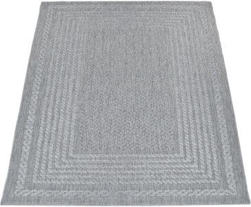 PACO HOME, Paco Home Teppich »Liege 390«, rechteckig, 4 mm Höhe, Flachgewebe, melierte Sisal Optik, mit Bordüre, In- und Outdoor geeignet, Wohnzimmer, Paco Home Teppich »Liege 390«, rechteckig, 4 mm Höhe, Flachgewebe, melierte Sisal Optik, mit Bordüre, Outdoor geeignet