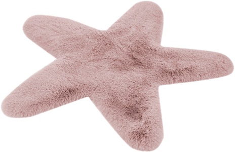 calo-deluxe, calo-deluxe Kinderteppich »Kids-500«, sternförmig, 36 mm Höhe, Kunstfell, Motiv Stern, 