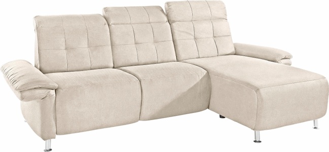 PLACES OF STYLE, Places of Style Ecksofa »Manhattan«, 2 Sitze mit elektrischer Relaxfunktion, verstellbare Armlehnen, Home affaire Ecksofa »Manhattan L-Form« 2 Sitze mit elektrischer Relaxfunktion, verstellbare Armlehnen