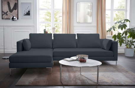Alte Gerberei, Alte Gerberei Ecksofa »Marinus«, mit schmalen Lehnen, inklusive Rückenkissen & Armlehnkissen, 