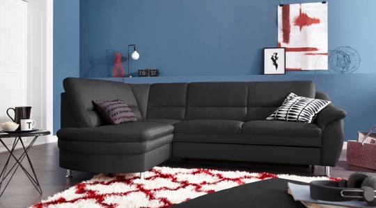 SIT&MORE, sit&more Ecksofa, sit&more Ecksofa »Cardoso L-Form«, mit Federkern, wahlweise mit Bettfunktion und Schubkasten
