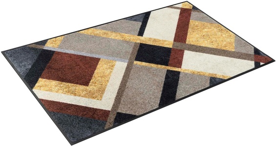 wash+dry by Kleen-Tex, wash+dry by Kleen-Tex Teppich »Art Deco«, rechteckig, 7 mm Höhe, In- und Outdoor geeignet, Wohnzimmer, wash+dry by Kleen-Tex Teppich »Art Deco«, rechteckig, 7 mm Höhe, rutschhemmend, waschbar, Wohnzimmer