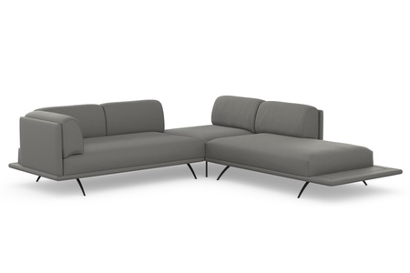 machalke®, machalke® Ecksofa »benito«, mit bezogenem Sockel, machalke® Ecksofa »benito, L-Form«, mit bezogenem Sockel
