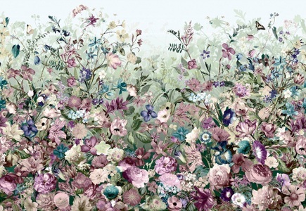 Komar, Komar Vliestapete »Botanica«, 368/248 cm, Komar Vliestapete »Vlies - Botanica - Grösse 368 x 248 cm« bedruckt glatt Wohnzimmer, Schlafzimmer