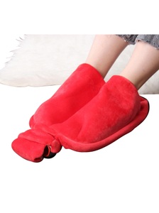 Vital Comfort, Fußwärmer inklusive Wärmflasche, Fusswärmer inkl. Wärmflasche Rot