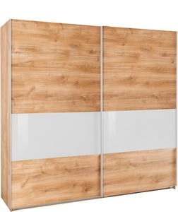 Wimex, Wimex Schwebetürenschrank »Bramfeld« mit Glaselementen und zusätzlichen Einlegeböden, Wimex Schwebetürenschrank »Bramfeld TOPSELLER Kleiderschrank«, mit Glaselementen und zusätzlichen Einlegeböden