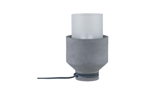 Paulmann, Tischlampe LED E27 20 W EEK: abhängig v. Leuchtmittel (A++ - E) Paulmann Neordic Helin 79619 Beton-Grau, Satin, 