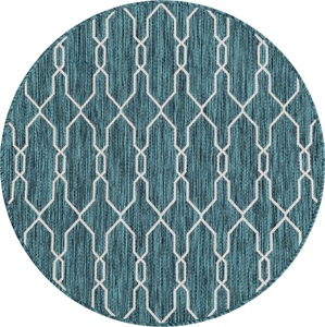 Myflair Möbel & Accessoires, Myflair Möbel & Accessoires Teppich »Outdoor Crosses«, rund, 4 mm Höhe, In- und Outdoor geeignet, ideal im Wohnzimmer & Schlafzimmer, Myflair Möbel & Accessoires Teppich »Outdoor Crosses«, rund, 4 mm Höhe, Flachgewebe, In- und Outdoor geeignet