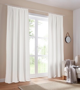 HOME AFFAIRE, Home affaire Vorhang »Parry«, blickdicht, monochrom, basic, Home affaire Vorhang »Parry«, (2 St.), 2-er Set, blickdicht, monochrom, basic, einfarbig, Bestseller
