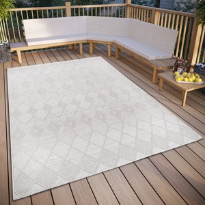 ELLE DECORATION, ELLE DECORATION Teppich »Pitu«, rechteckig, In und Outdoor, Flachgewebe, wetterfest, pflegeleicht, robust, ELLE DECORATION Teppich »Pitu«, rechteckig, 4 mm Höhe, In und Outdoor, Flachgewebe, wetterfest, pflegeleicht, robust