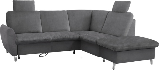 SIT&MORE, sit&more Ecksofa, sit&more Ecksofa »Daytona L-Form«, mit Federkern, zwei Kopfstützen und wahlweise mit Bettfunktion