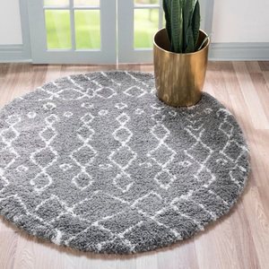 Myflair Möbel & Accessoires, Myflair Möbel & Accessoires Teppich »Temara Shag«, rund, 51 mm Höhe, Myflair Möbel & Accessoires Hochflor-Teppich »Temara Shag Lagerräumung«, rund, 51 mm Höhe, gewebt, Scandi Design, ideal im Wohnzimmer & Schlafzimmer