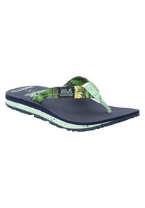 Jack Wolfskin, Jack Wolfskin Zehentrenner-Sandale Frauen Beachster Women 35.5 blau midnight blue all over, Jack Wolfskin Zehentrenner »BEACHSTER W«