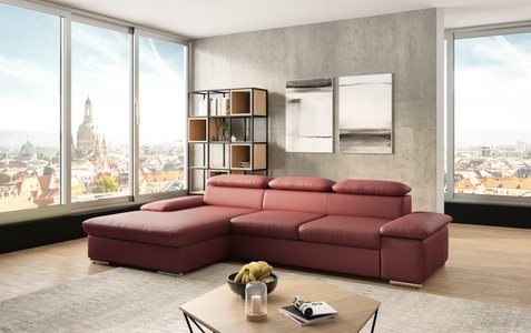 SIT&MORE, sit&more Ecksofa »Valantine L-Form«, inkl. Kopf- und Armteilverstellung, wahlweise mit Bettfunktion, sit&more Ecksofa »Valantine L-Form, B: 286 cm« mit Arm- & Kopfteilverstellung, optional mit Bettfunktion