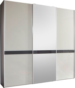 Wiemann, WIEMANN Schwebetürenschrank »Rialto«, WIEMANN Schwebetürenschrank »Rialto«, hochwertige Glas- und Spiegelfront mit Querriegel