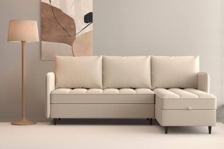 Dorel Home, Dorel Home Ecksofa »LINDHUS, L-Form, verschiedene Stellvarianten, Schlaf-Liege«, Modulsofa, Recamiere, grosser Bettkasten, Cord, Chenille, Dorel Home Ecksofa »LINDHUS, L-Form, verschiedene Stellvarianten, Modulsofa« Recamiere, Stauraum, Cord und Chenille-Bezug