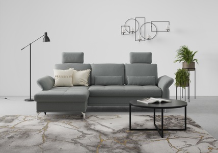 INOSIGN, INOSIGN Ecksofa »Palm Beach«, Federkern, mit Sitztiefenverstellung, wahlweise mit Bettfunktion, Bettkasten und Armteilverstellung, INOSIGN Ecksofa »Palm Beach L-Form«, Federkern, mit Sitztiefenverstellung, wahlweise mit Bettfunktion