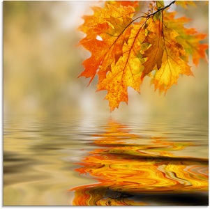 Artland Glasbild »Herbstblätter«