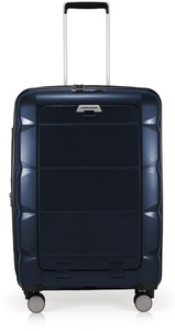 Hauptstadtkoffer, Hauptstadtkoffer Hartschalen-Trolley ´´Britz, 66 cm´´, 4 Rollen, Britz - Mittelgrosser Koffer, Dunkelblau