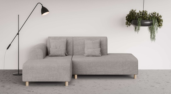 INOSIGN Ecksofa »Suyala«, L-Form mit Hocker