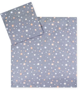 Julius Zöllner, JULIUS ZÖLLNER Jersey - Bettwäsche Shiny Stars 80 x 80 cm, Julius Zöllner Kinderbettwäsche »Baby- und Kinderbettwäsche aus 100% Jersey-Baumwolle«, erhältlich in den Grössen 80x80+35x40cm und 100x135+40x60cm