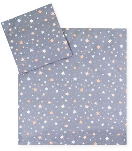 Julius Zöllner, JULIUS ZÖLLNER Jersey - Bettwäsche Shiny Stars 80 x 80 cm, Julius Zöllner Kinderbettwäsche »Baby- und Kinderbettwäsche aus 100% Jersey-Baumwolle«, erhältlich in den Grössen 80x80+35x40cm und 100x135+40x60cm