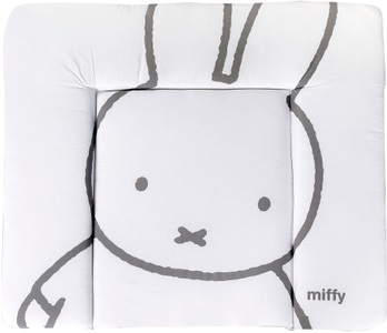 Roba, Roba Wickelauflagen, roba® Wickelauflage »miffy® Hase, weiss & grau, 85 x 75 cm«
