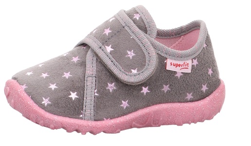 Superfit, Superfit Hausschuh »SPOTTY«, Superfit Hausschuh »SPOTTY WMS: Mittel«, Klettschuh, Kindergarten Schuh mit süssem Motiv