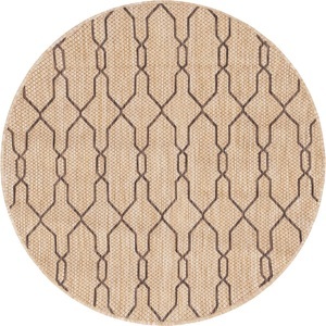 Myflair Möbel & Accessoires, Myflair Möbel & Accessoires Teppich »Outdoor Crosses«, rund, 4 mm Höhe, In- und Outdoor geeignet, ideal im Wohnzimmer & Schlafzimmer, Myflair Möbel & Accessoires Teppich »Outdoor Crosses«, rund, 4 mm Höhe, Flachgewebe, In- und Outdoor geeignet