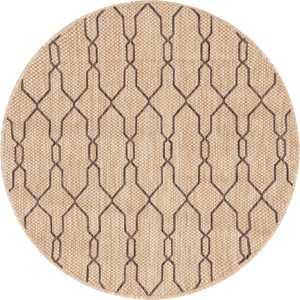 Myflair Möbel & Accessoires, Myflair Möbel & Accessoires Teppich »Outdoor Crosses«, rund, 4 mm Höhe, In- und Outdoor geeignet, ideal im Wohnzimmer & Schlafzimmer, Myflair Möbel & Accessoires Teppich »Outdoor Crosses«, rund, 4 mm Höhe, Flachgewebe, In- und Outdoor geeignet
