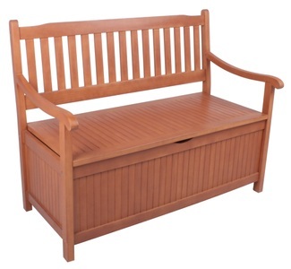 undefined, Gartenbank »Housten«, Eukalyptus, 107x59x90 cm, braun, Gartenbank aus Holz 