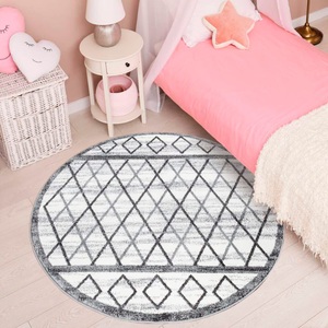 Carpet City, Carpet City Teppich »YOUNG964«, rund, 11 mm Höhe, Moderner Jugend-Teppich mit Geo-Muster, Carpet City Teppich »YOUNG964«, rund, 11 mm Höhe, Moderner Jugend-Teppich mit Geo-Muster