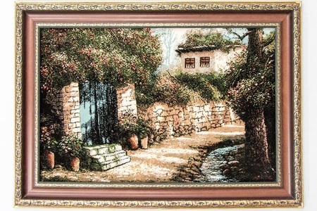 MorgenLand, morgenland Wandteppich »Bild-Teppich Figurativ 85 x 60 cm«, rechteckig, 0,6 mm Höhe, besonders weich durch Microfaser, morgenland Wandteppich »Bild-Teppich Figurativ 85 x 60 cm«, rechteckig, 6 mm Höhe, besonders weich durch Microfaser