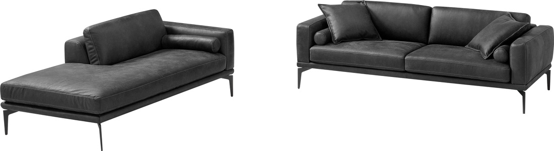 Egoitaliano, Egoitaliano Polstergarnitur »Masu«, Höhe der Rückenkissen und Sitztiefe verstellbar, 3 Rollkissen, Egoitaliano Polstergarnitur »Masu, Design trifft sensationellen Sitzkomfort«, Höhe der Rückenkissen und Sitztiefe verstellbar, 3 Rollkissen