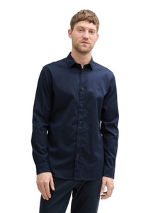 TOM TAILOR Langarmhemd, mit Logo Stickerei