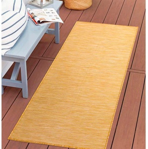 Carpet City, Carpet City Läufer »Palm«, rechteckig, 5 mm Höhe, Wetterfest & UV-beständig, für Balkon, Terrasse, Flur, Küche, flach gewebt, Carpet City Outdoorteppich »PALM 2778«, rechteckig, 5 mm Höhe, Läufer, Wetterfest & UV-beständig, für Balkon, Terrasse, Küche, flach