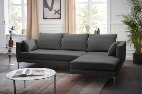 Alte Gerberei, Alte Gerberei Ecksofa »Marinus«, mit schmalen Lehnen, inklusive Rückenkissen & Armlehnkissen, Alte Gerberei Ecksofa »Marinus, L-Form«, inkl. Rückenkissen, Ottomane wahlweise rechts oder links