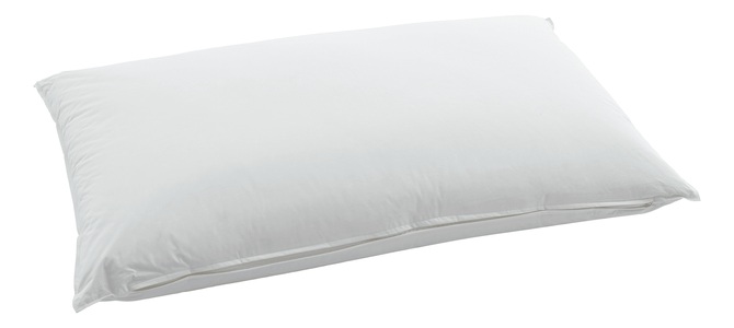 Swiss Dream by billerbeck, 3-Kammer-Kopfkissen, SWISS DREAM by billerbeck, »Fibre Classic 90«, Swiss Dream by billerbeck 3-Kammer-Kopfkissen »Fibre Classic 90«, Füllung: Aussen: 90% neue, europäische Gänsedaunen, weiss, 10% Federchen Klasse I, Kein Lebendrupf, Innen: 100% Polyester, Faserbällchen, Bezug: 100% Baumwolle, (1 St.)