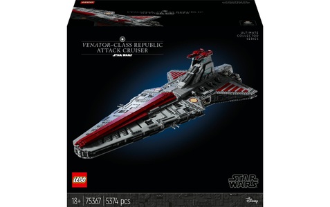 LEGO, 75367 Star Wars Republikanischer Angriffskreuzer der Venator-Klasse, Konstruktionsspielzeug, 75367 Star Wars Republikanischer Angriffskreuzer der Venator-Klasse, Konstruktionsspielzeug