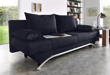 INOSIGN, INOSIGN Schlafsofa, inklusive Bettfunktion und Bettkasten, inklusive loser Zier- und Rückenkissen, frei im Raum stellbar, Jockenhöfer Gruppe Schlafsofa »Nancy«, inklusive Bettfunktion und Bettkasten, inklusive lose Rückenkissen